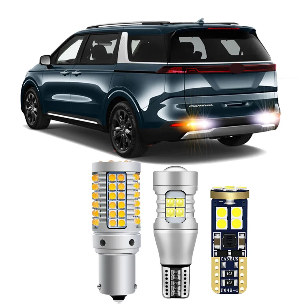 

Car LED Bulbs For Kia Carnival KA4 For KIA Sedona 2022 2023 2024 2025 Exterior Turn Signal Backup Bulbs Canbus No Error