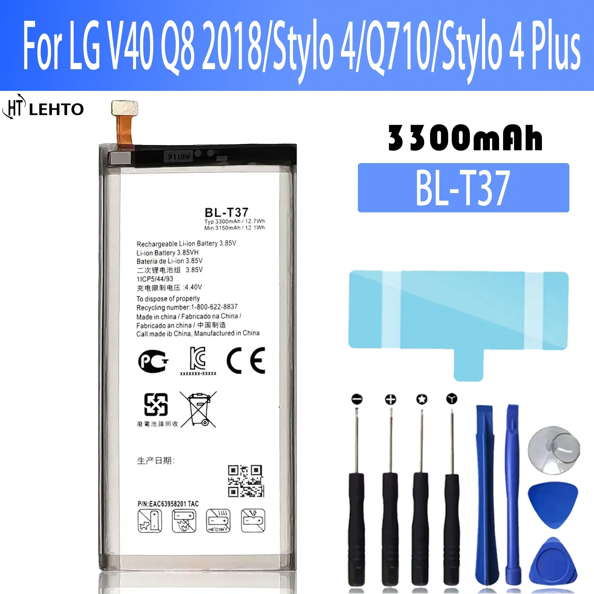 Original Replacement Phone Battery For LG V60 V50 V40 V30 V20 V10 ThinQ 5G ThinQ Q710 H930 H990N H961N LS998 Q8 2018 LM-V500