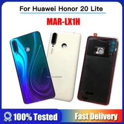 Rear Door Panel Cover For Huawei Honor 20 Lite MAR-LX1H Back Battery Cover Case Housing Door + Camera Lens + Adhesive