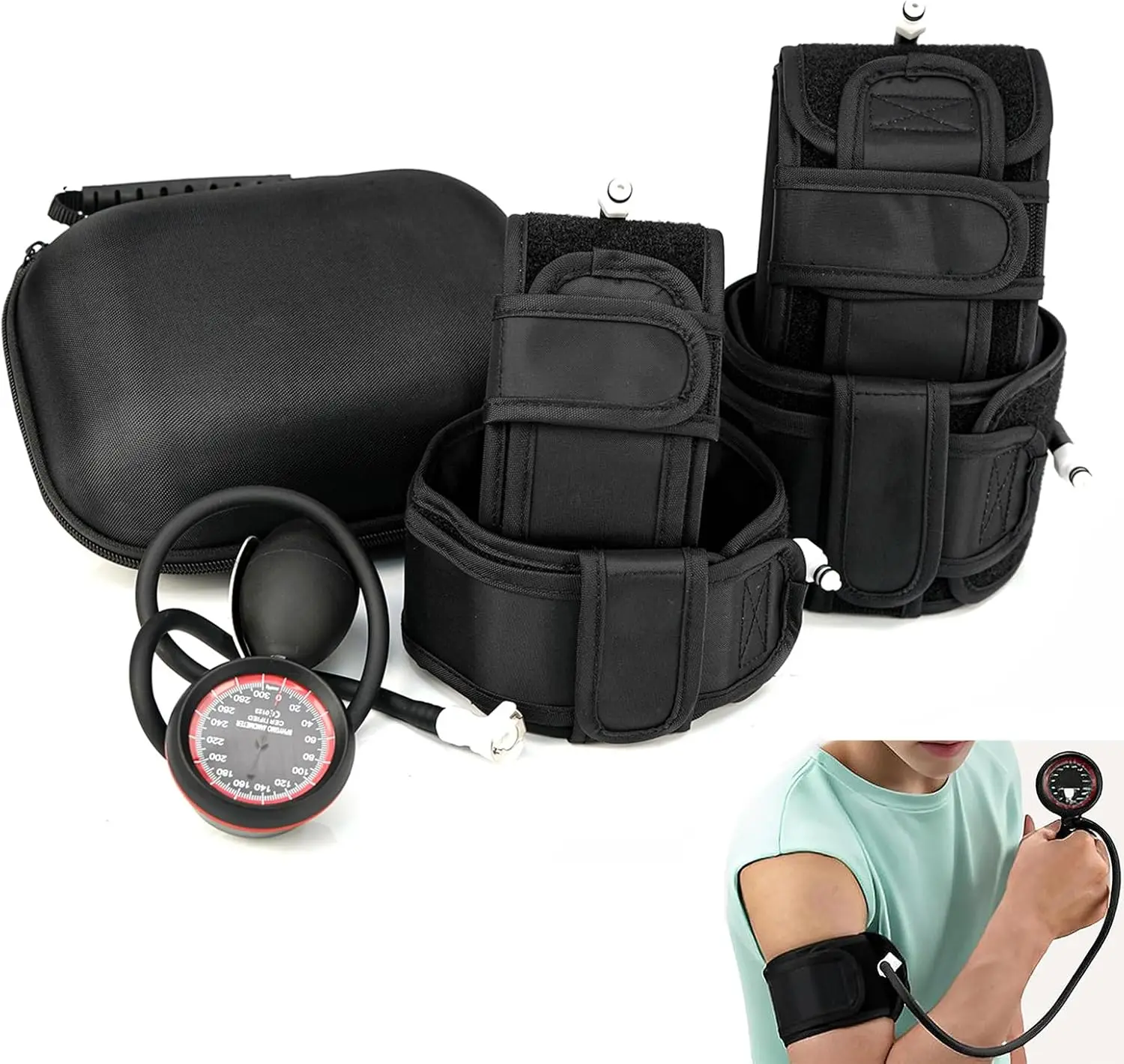 

Theratools BFR Blood Flow Restriction Band Arm Leg Muscle Building Occlusion Bands Fitness Body Building Occlusion Training Pump