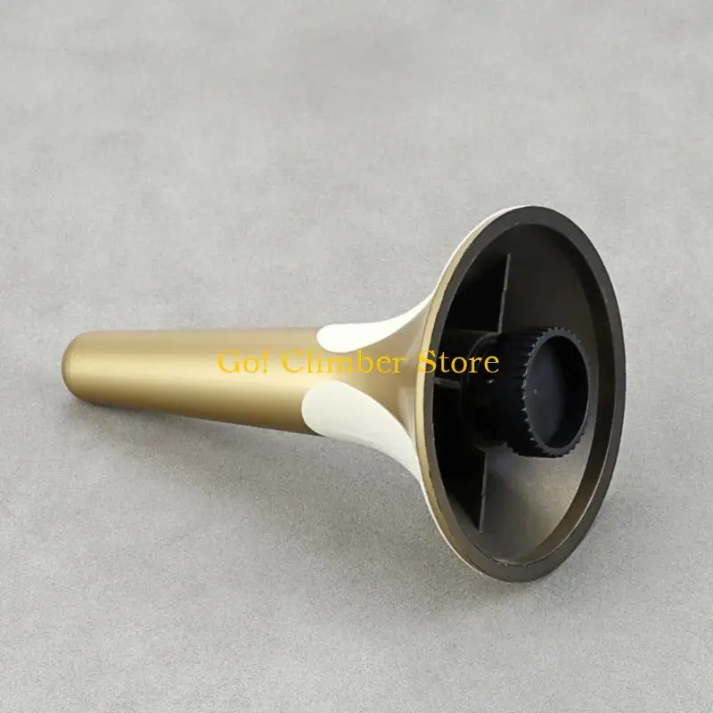 Q84C حامل البوق المحمول معدن أسود 3 أرجل حامل البوق حامل ثلاثي الأرجل معدني قابل للفصل لتخزين وعرض البوق #2