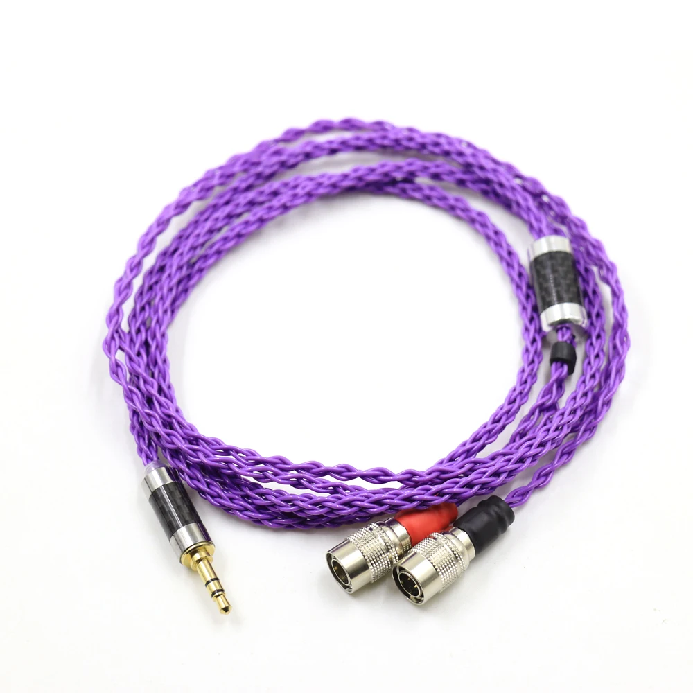 

High Quality 2.5/3.5/4.4mm 4pin XLR Balanced 152 Core Earphone Headphone Upgrade Cable For Mr Speakers Ether Alpha Dog