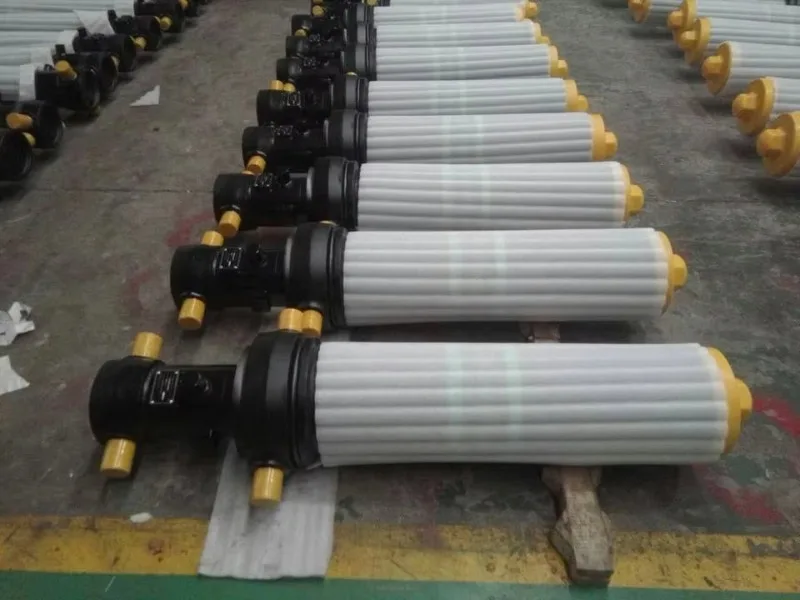 Telescopic hydraulic cylinder for dump truck hydraulic system