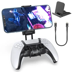 OIVO per Controller PS5 supporto per impugnatura supporto per Clip supporto per telefono cellulare staffa di montaggio per morsetto supporto per Gamepad per PS5