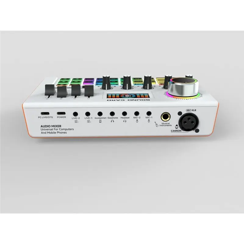 

Y300 For Live Streaming Music Recording Karaoke Singing Gaming External For Live Sound Card, Audio Mixer Board Eco-Friendly