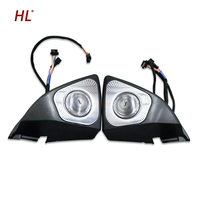 

Car 3D Rotating Tweeters Speaker with 12/64 Colors Ambient Light for Mercedes Benz A-class W177 2019-2021