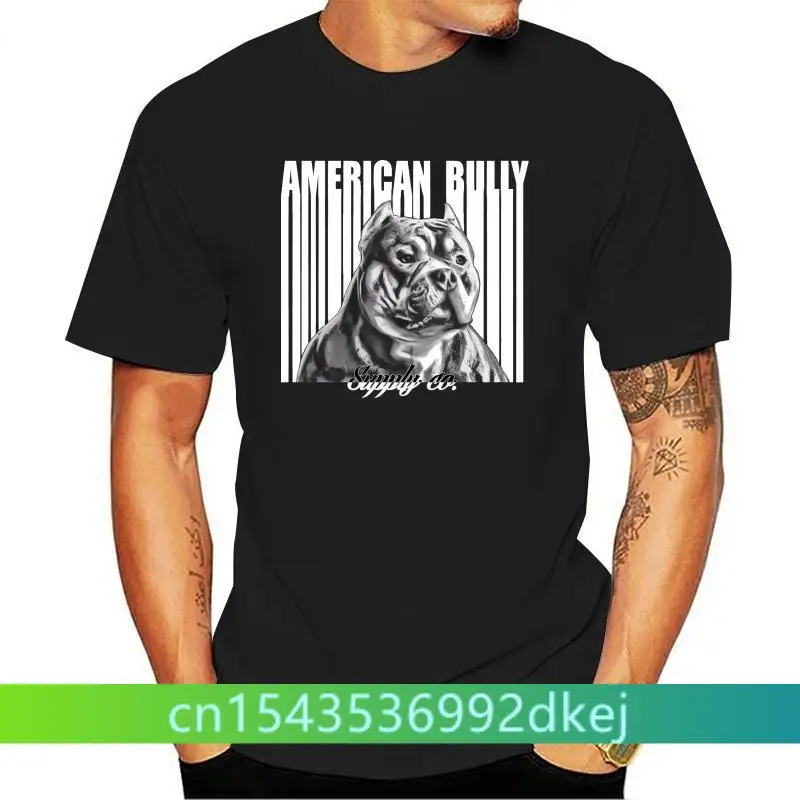 Barcode pit bull and bully breed t shirt for American Bully and Pitbull lovers!Cool Casual pride t shirt men Unisex Fashion