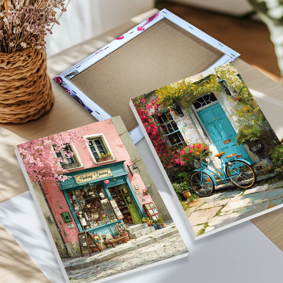 

CHENISTORY Modern Diamond Painting House Diamond Mosaic Full Square Drill Flowers Cross Stitch Kits Bead Embroidery Home Decor