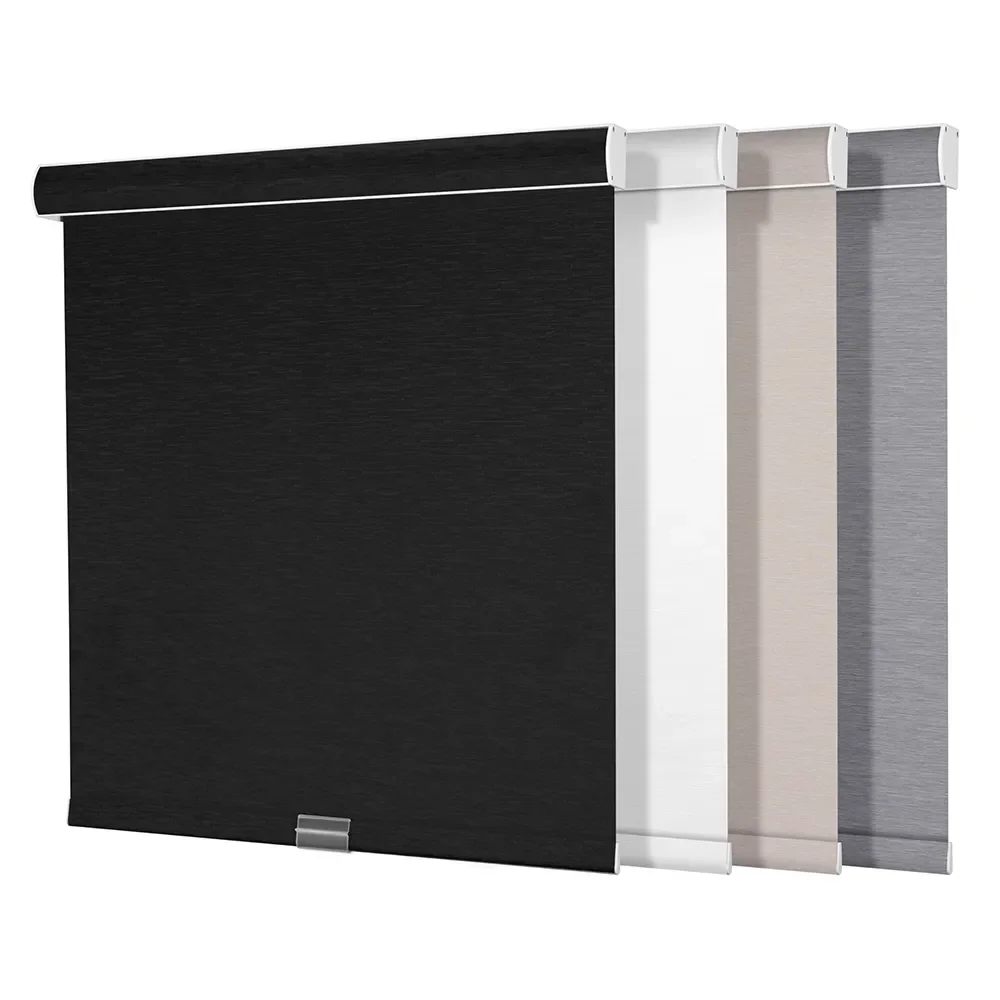Factory Direct Sale 70%PVC 30%Polyester Waterproof Privacy Protection Thermal Insulation Cordless Roller Blinds For Office