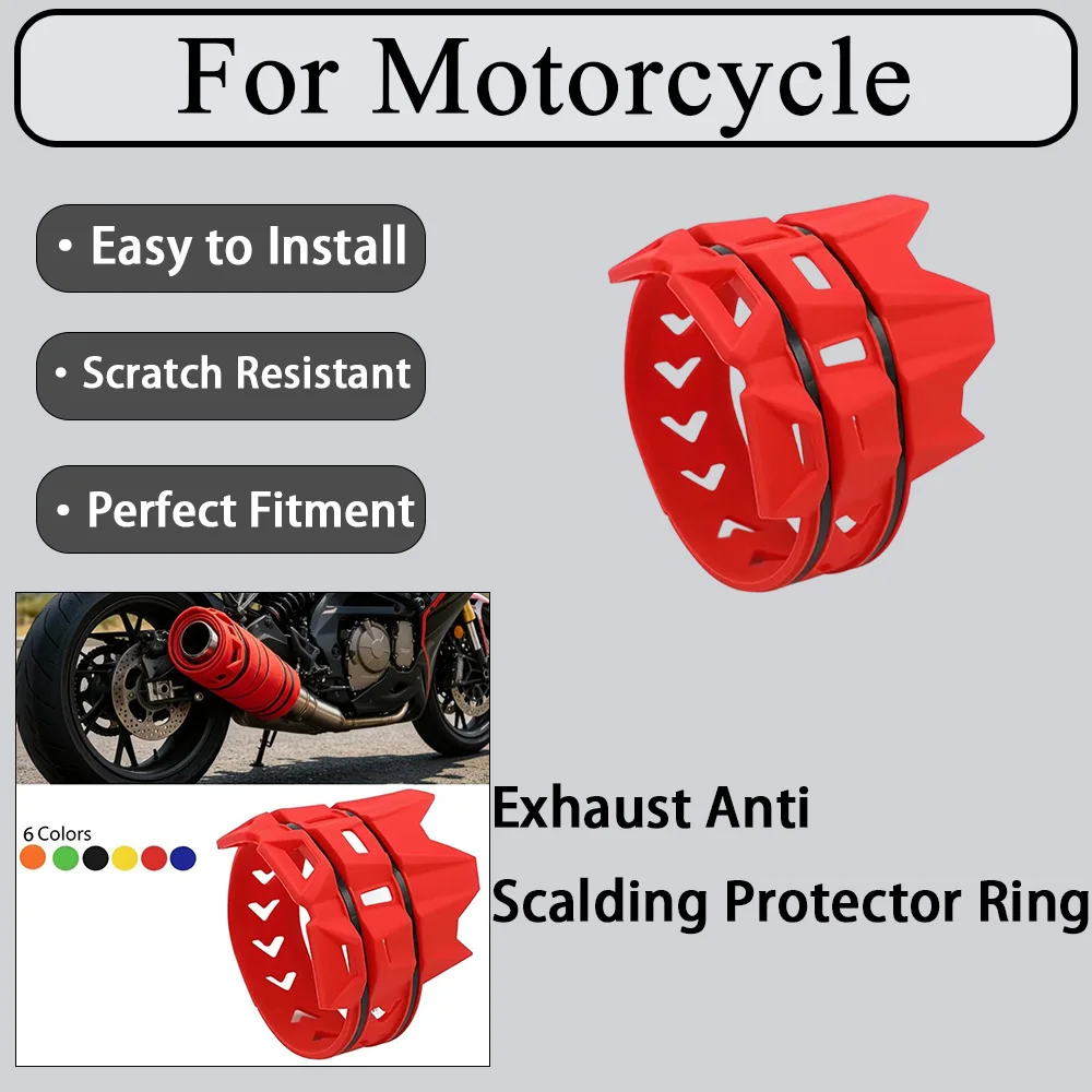 For Universal Exhaust Heat-Resistant Protective Ring And Insulation Tape Motorcycles Wear-Resistant Oil-Proof Multiple Models