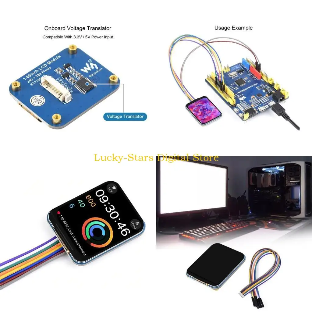 

T3EE Premium1.69 "IPS LCD модуль с интерфейсом SPI 240x280 с высоким разрешением 240x280