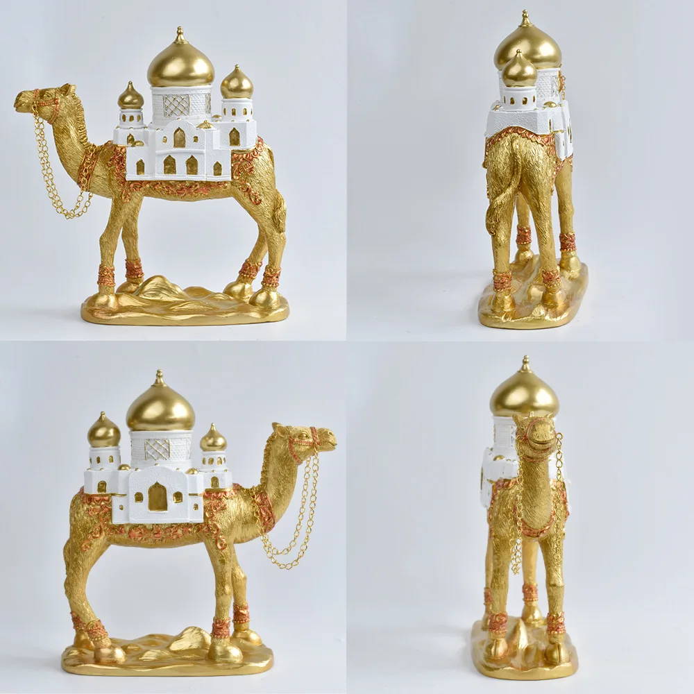 NEW Light Luxury Classical Camel Resin Handicrafts Ornaments for Home and Office Desktop Decoration Sculptures