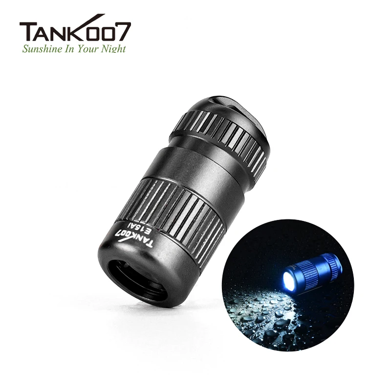 TANK007 Portable mini LED Flashlight 100 lumens Keychain Pocket Torch Outdoor Daily Camping Hiking Riding Fishing Waterproof E15