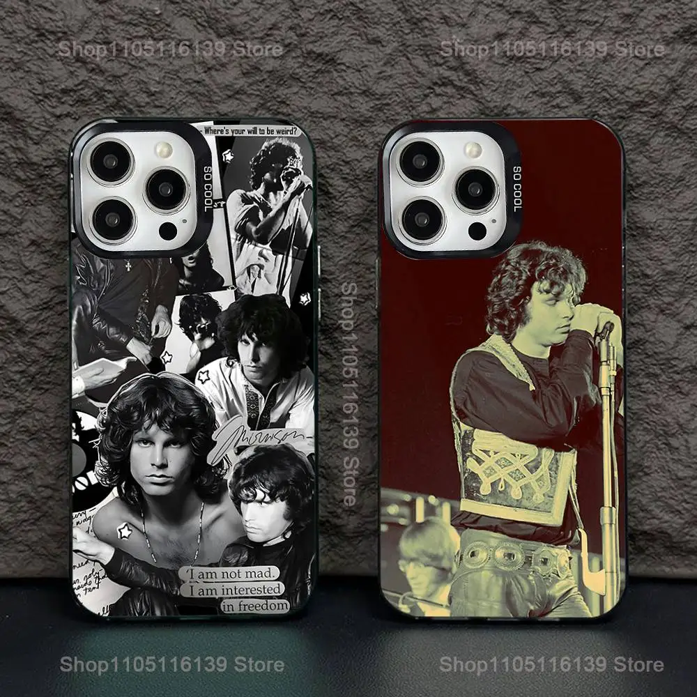 

The Doors Jim M-Morrison Phone Case For iPhone 16,15,14,13,12,11,Pro,XS,Max,Plus,Mini,SE Black Candy Matte Shockproof Cover