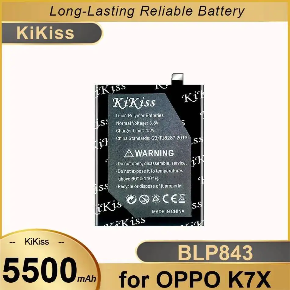 

5500Mah Mobile Phone Battery For Oppo K7X Stable BLP843 Long Lasting