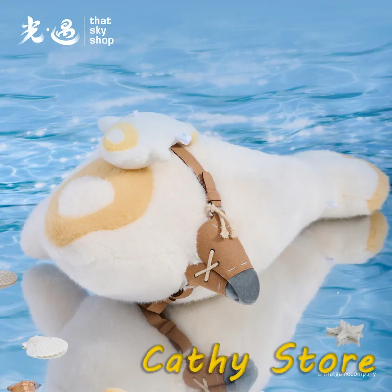 

Official Manatee Plush Doll Soft Stuffed Sky Game Peripheral Collectible Comfortable Home Decoration Sofa Bedroom Game Fans Gift