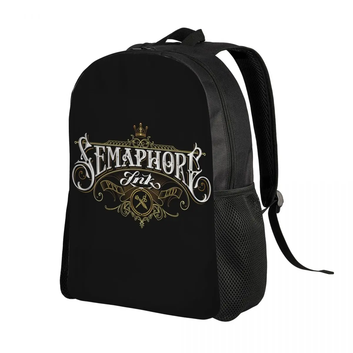 Logo For Barbershop Travel Backpack Men Women School Laptop Bookbag Vintage Barber Shop College Student Daypack Bags