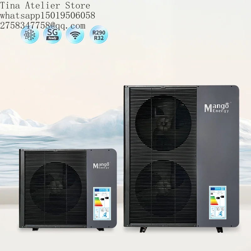 R32 Germany & Poland Mango Energy Smart Wifi Control 9kW  Air to Water Heat Pump Solar-Powered and SG Ready