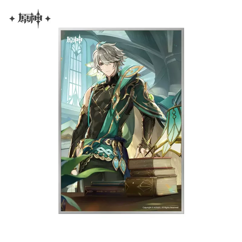 Sunsyea Official Genshin Impact Merch From miHoYo Alhaitham Notebook Collection Cards Mirror Colored Board