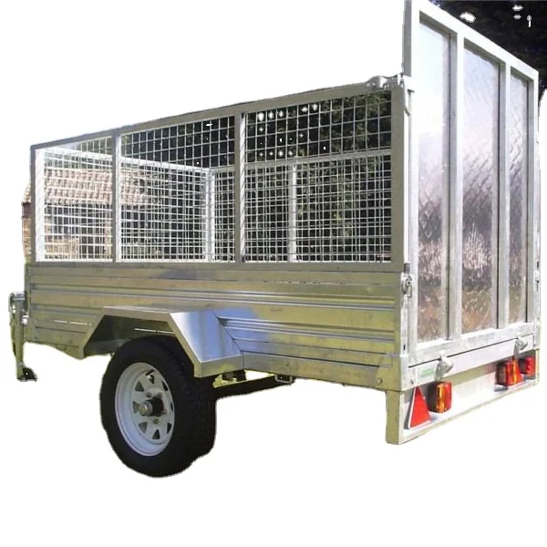 2025 New Galvanized 7x5 8x5 Farm Car Utility Trailer Heavy Duty Fully Weld
