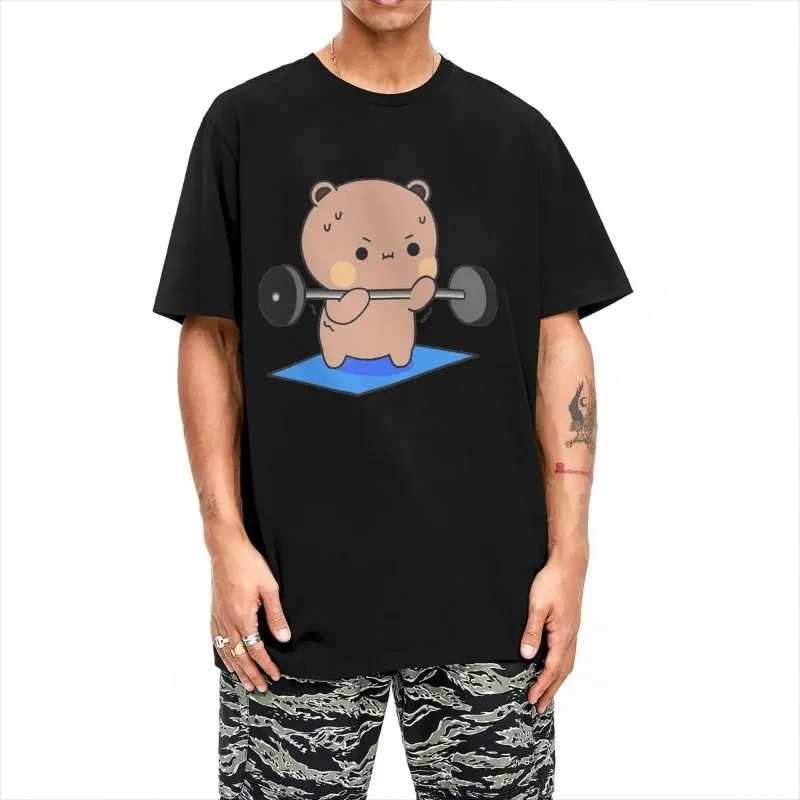 Men's Cute Cartoon Bubu Dudu Printed Fashion Cotton T-Shirt Tops Y2K Casual Short Sleeve T-Shirt O Neck Loose Men's T-Shirt