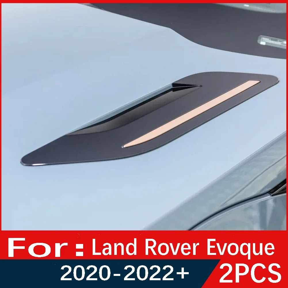 Snap type Car Hood Air Vent Outlet Wing Cover Trim For Land Rover Range Rover Evoque 2020 2021 2022+ LR114465 LR114468 LR114464