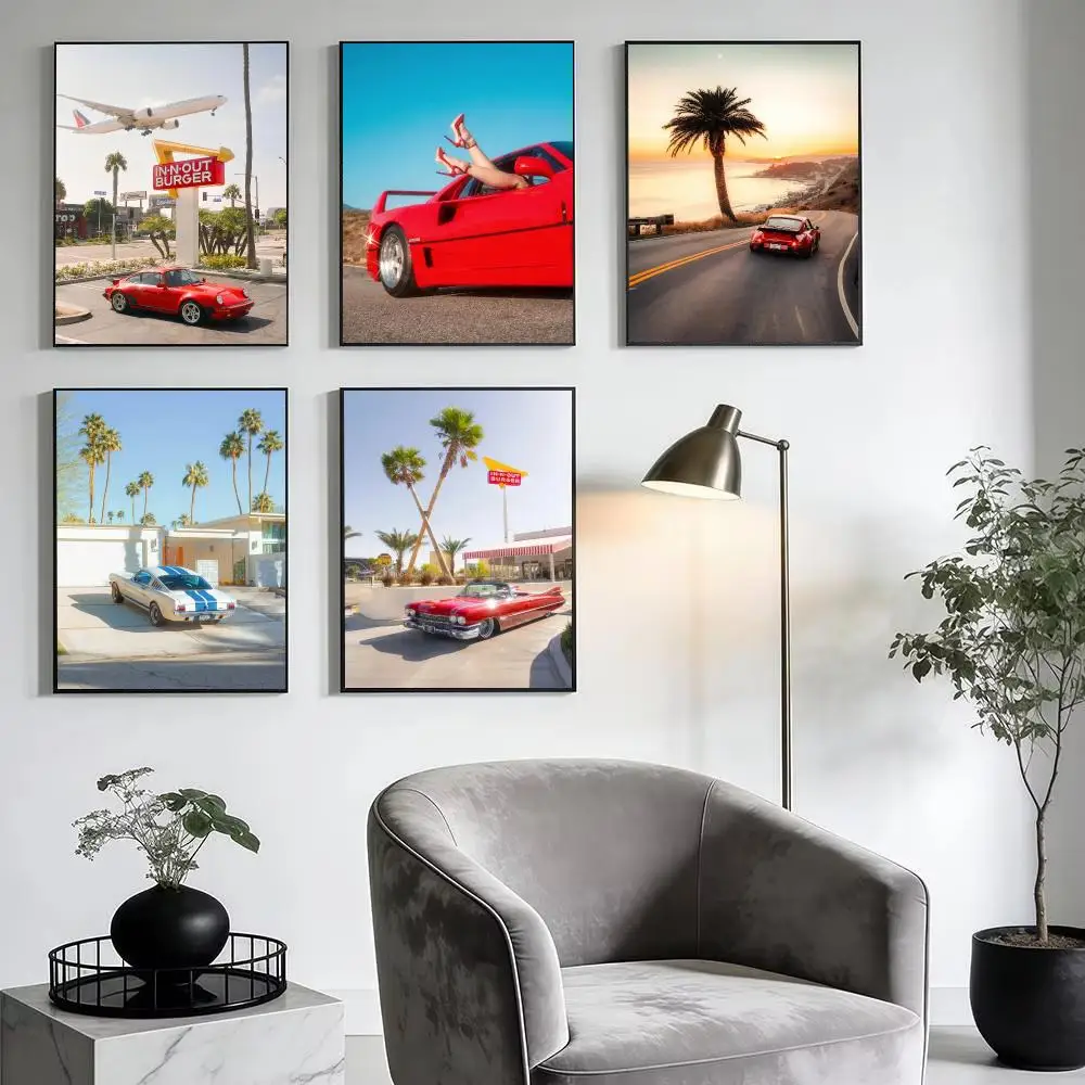 Japandi style Deston Isas Sports Car Poster Aesthetic Wall Art Print Modern Bedroom Living Room Decor Trendy Gift