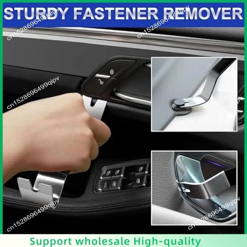 ABSF 11PCS Auto Trim Removal Tool Kit,Metal Pry Tool Auto Fastener Remover Pry Bar Trim Remover Kits For Dashboard Repair Kit