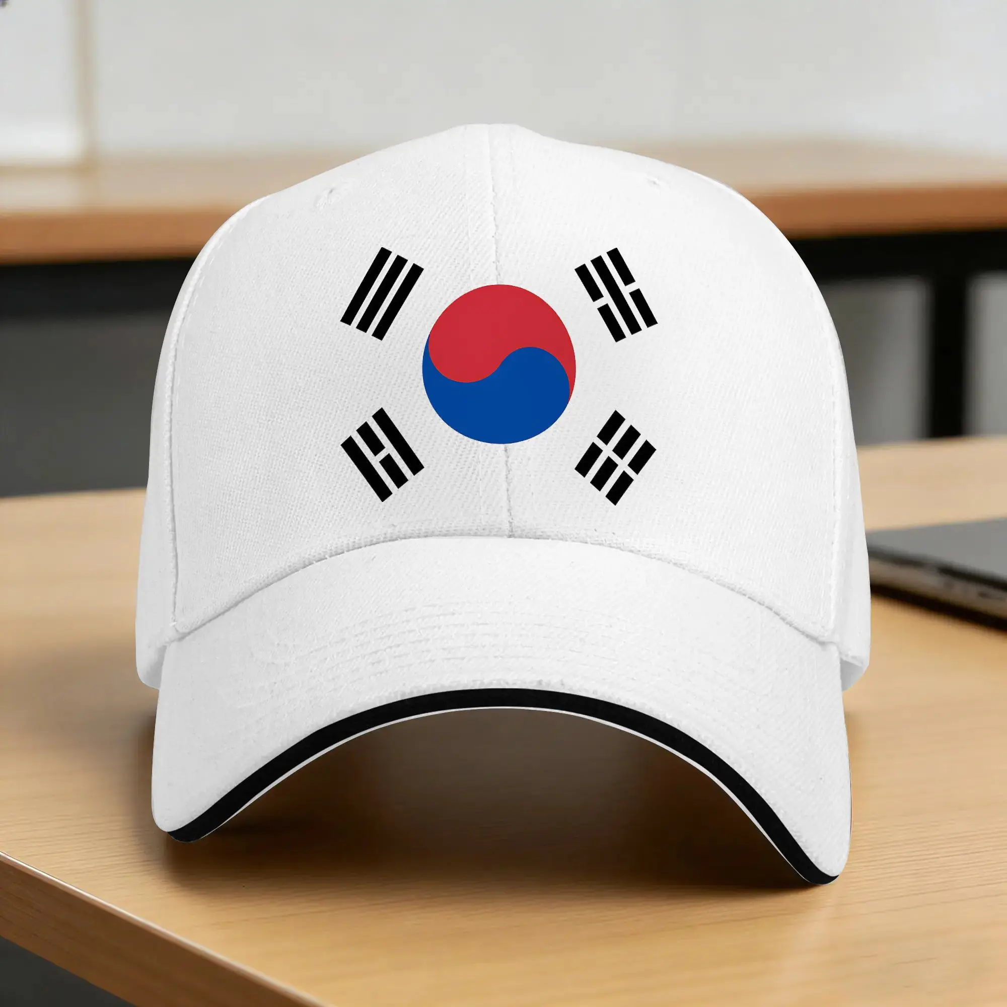 South Korea Taegukgi Flag Baseball Cap  Unisex Design Trucker Hat Hot Sale Outdoor Sport Baseball Caps Gift