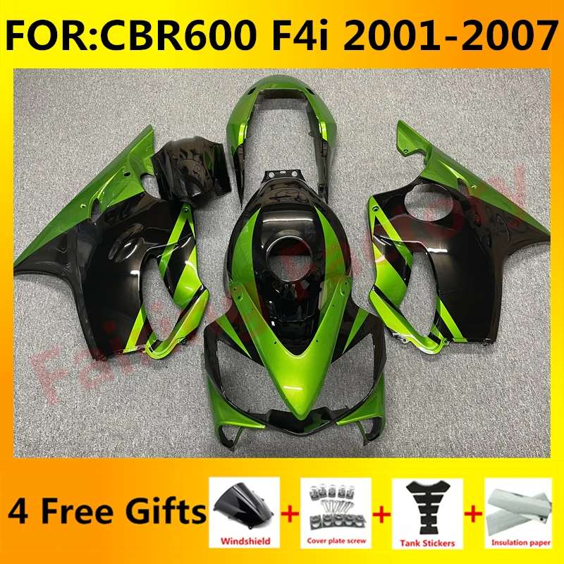 

Motorcycle Fairings kit fit for CBR600 F4i CBR 600 CBR600F4i 2001 2002 2003 2004 2005 2006 2007 full Fairing kits black green