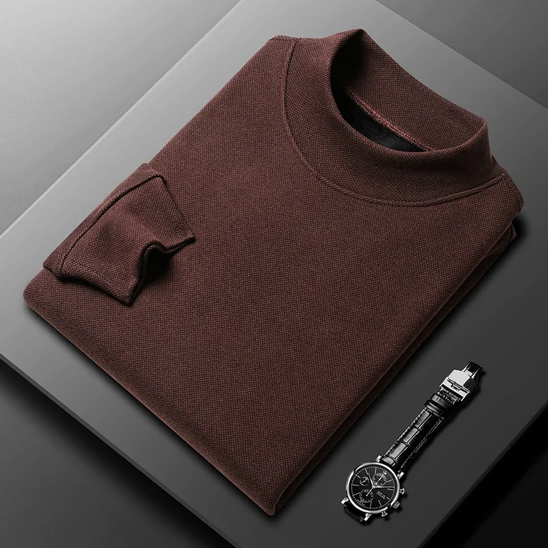 

New Men's Long-Sleeved Half-Collar Pullover for Spring and Autumn: Casual Comfortable Loose-Fit Soft-Sole Cedar Hoodie