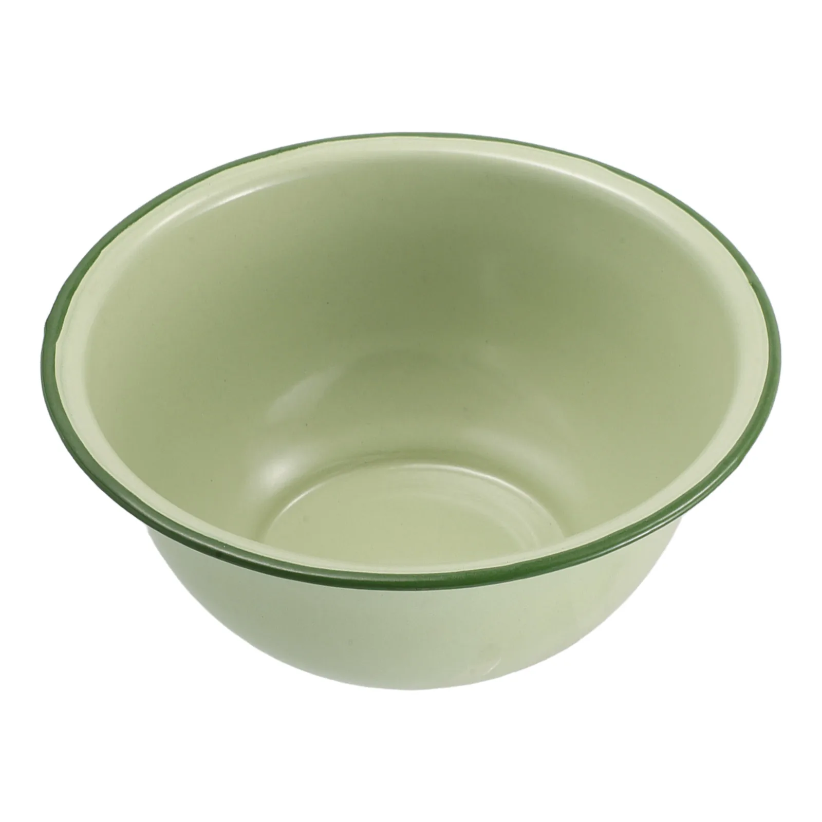 

Vintage Enamel Bowls 17.7Cm Deep Thick Design Household Soup Bowl For Ramen Noodle Salad Mixing Storage Kitchen Accessories