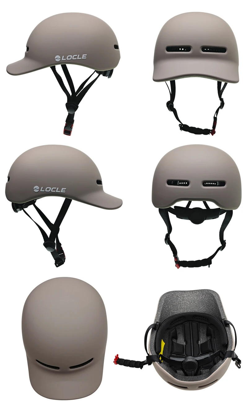 LOCLE Ultraleichter Fahrradhelm im Kappenstil mit Sonnenblende für Herren und Damen, In-Mold-Mountainbike-MTB-Fahrradhelm – Detail 8