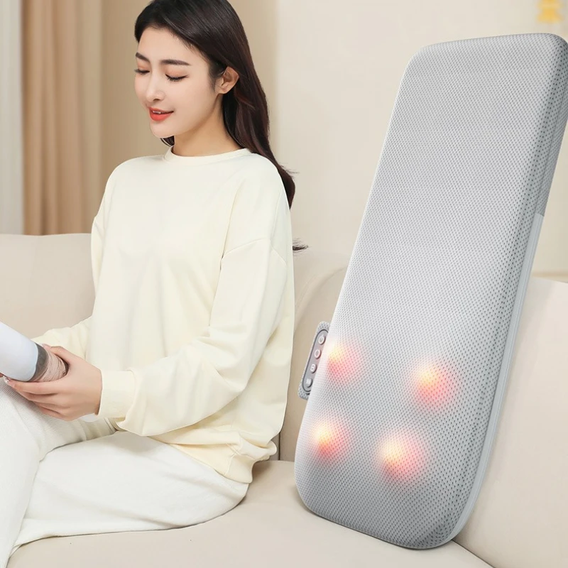 Massage Cushion Full Body Heating Pad Ultra Thin Long Track Massage Mat for Car Home Relaxation Use