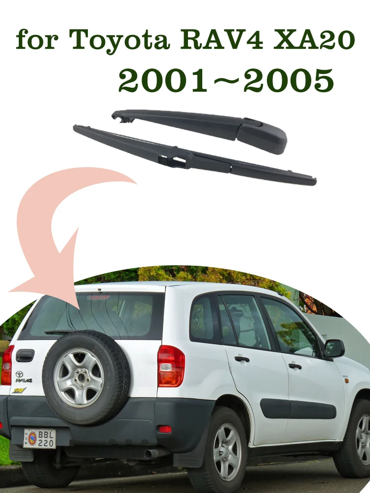 Toyota RAV4 XA20 için araç arka silecek bıçak 2001 ~ 2005 2002 2003 2004 cam yağmur fırçalar temizleme aksesuarları