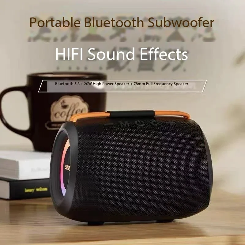 SODLK TX11 مكبرات صوت بخاصية البلوتوث ستيريو صغير محيطي مضخم صوت صغير محمول سطح المكتب المنزلي اللاسلكي HIFI صندوق الصوت باس قوي