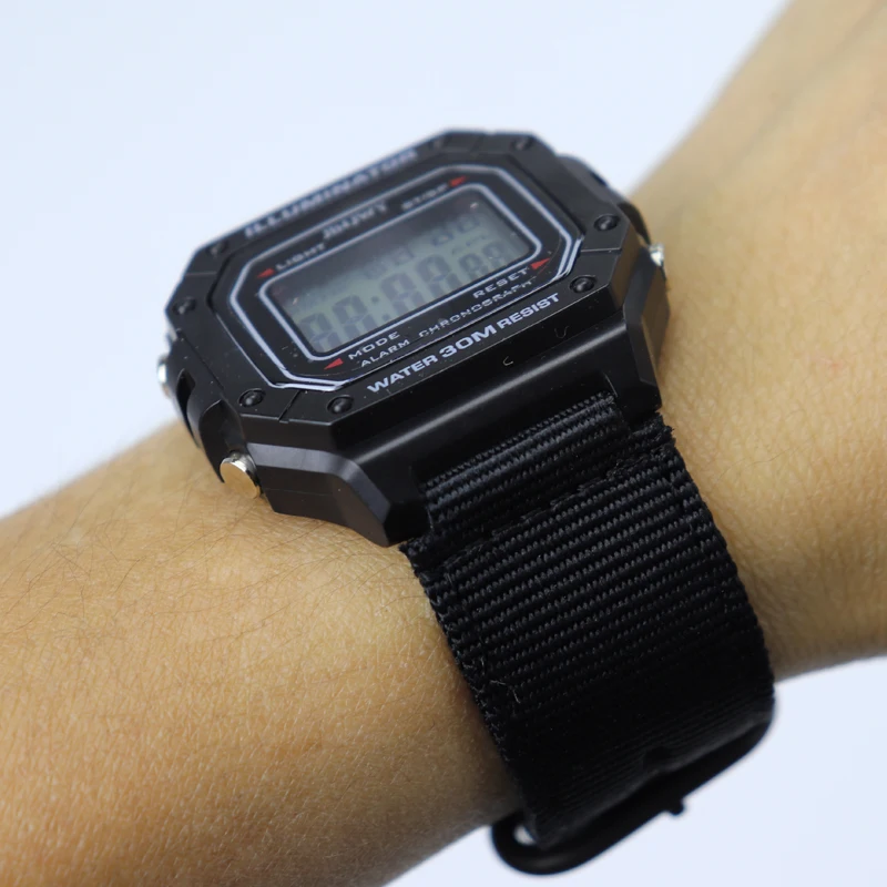 時計カシオG-SHOCK GM-110 GM-2100 GA-900男性GA-100ため修正されたナイロンキャンバス手首バンド/110 700 ga2100 DW5600