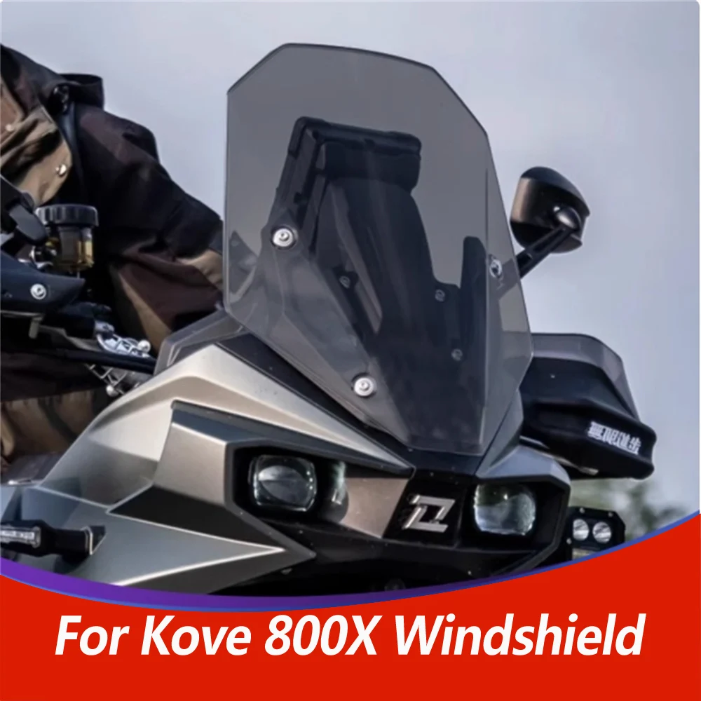

For KOVE 800 800X regular front windshield modification with high transparent chest protector windshield accessories