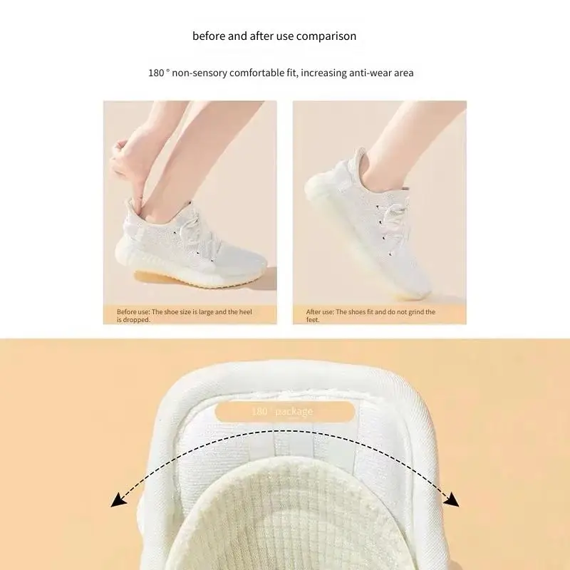 4/8 Stück/Set Einlegesohlen für Schuhe, Fersenpolster, Fersenschutz für Sneaker, verstellbare Größe, Fußpolster, rutschfeste Schuheinlage, Einlegesohle – Detail 5