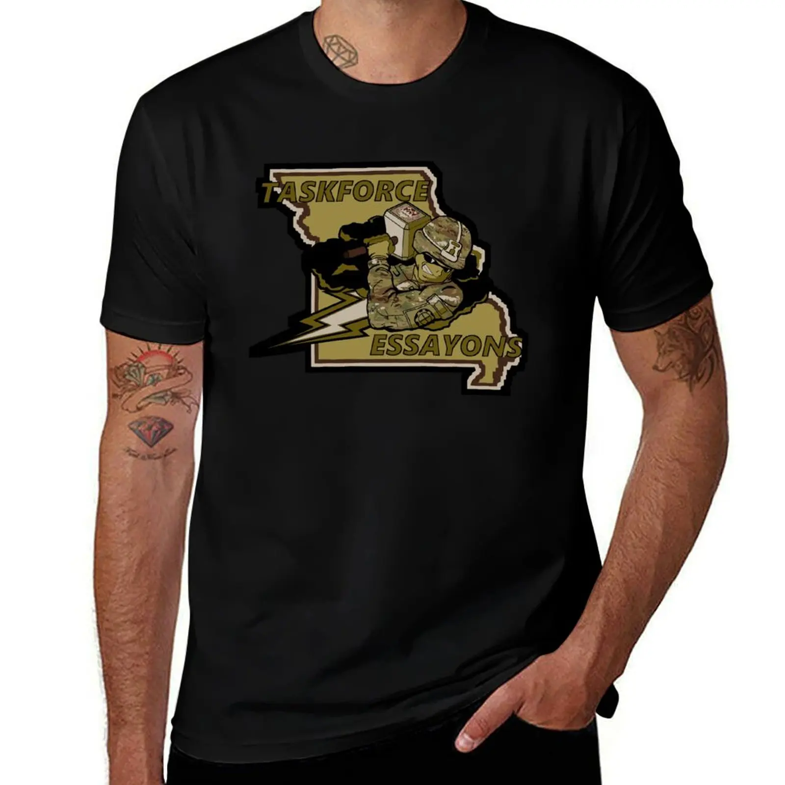 Task Force Essayons (Subdued) T-Shirt Plus Size All Match Tee Shirt