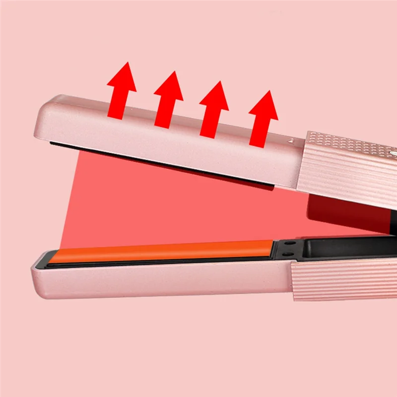 ABBR Беспроводная шина для выпрямления волос, прямая палочка для волос, портативная прямая палочка для завивки волос, внутренняя пряжка, инструмент для укладки челки A