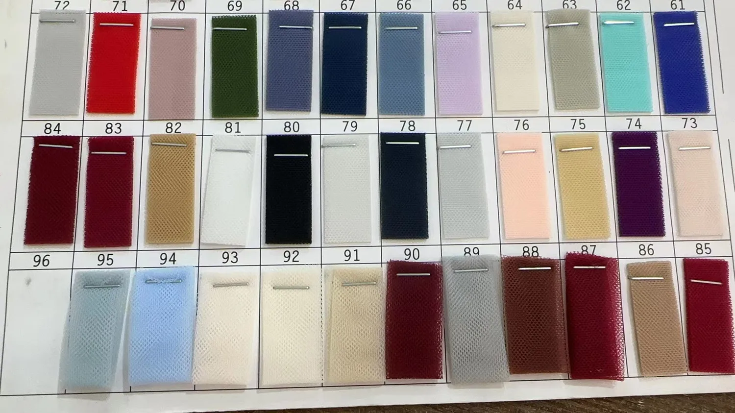 95 Farben 6420, sechseckiges Netz, weicher Tüll, Netzstoff, Hochzeitskleid, Rock, Hochzeitsdekoration, Kleidung, Moskitonetz, Tuch, RS 4113 – Detail 2