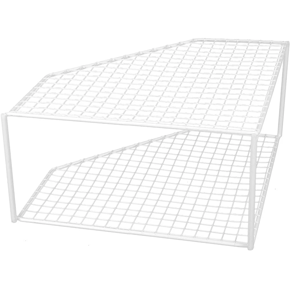 

Alipis Corner Shelf Multi Function Pan Organizer Kitchen Bathroom Storage Compact Design for Pots Utensils Toiletries Towels