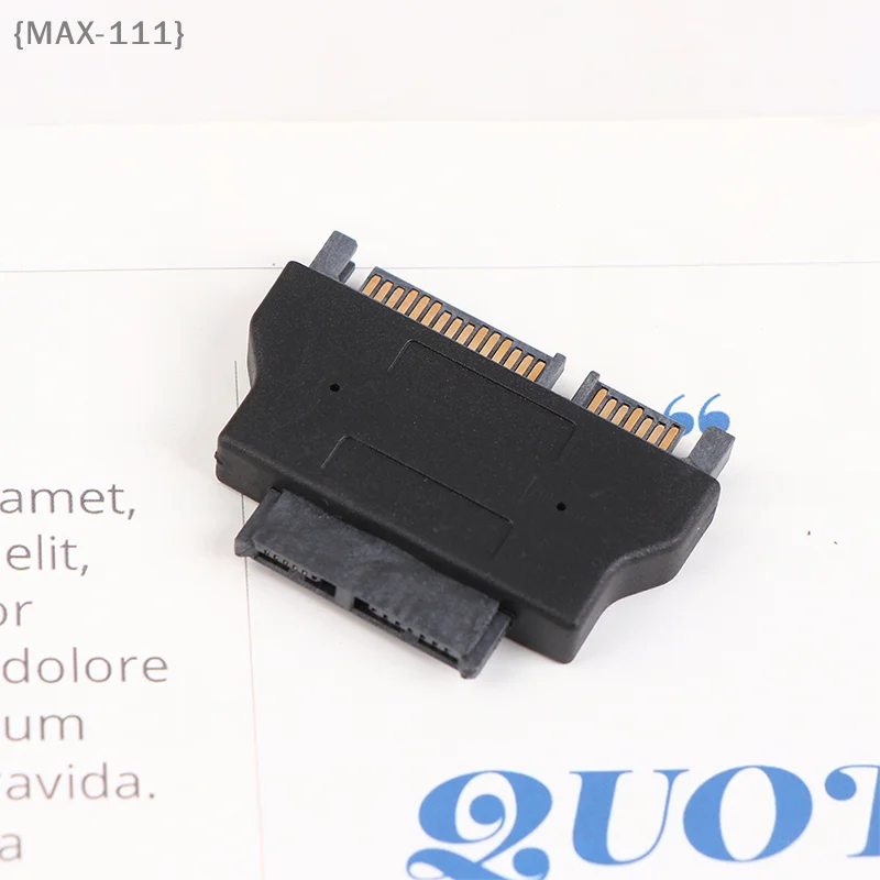【F2-MAX111】1Pc Slimline Adapter For SATA ATA 7+15 Serial 22Pin Male To Slim SATA 7+6 13Pin Female Adapter Electronic Accessories