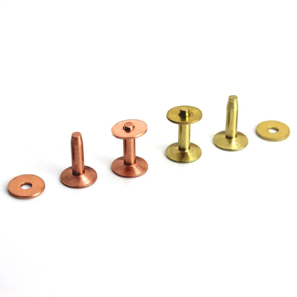 20pcs High quality Copper rivets & burrs 1/2\