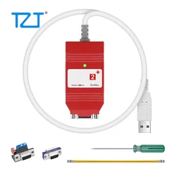 TZT USB do PCAN2 + Adapter analizy magistrala CAN i rozwoju wtórnego kompatybilny z niemieckim oryginalnym IPEH-002022 szczytowym