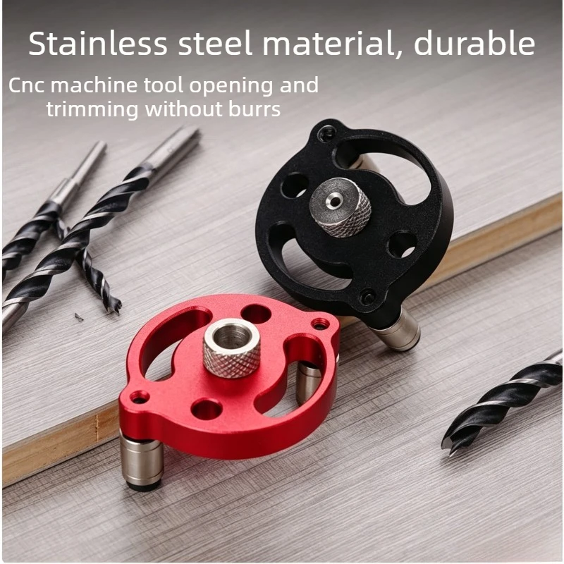 Vertical Drilling Locator Aluminum Alloy Wood Tenon Hole Opener Durable Rust Proof Wooden Board Puncher Portable Decoration Tool