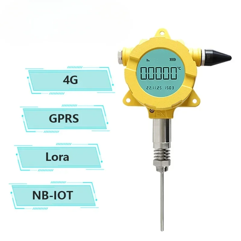 Vendite calde Holykell IP68 Trasmettitore di temperatura wireless impermeabile 4g LORA con display LCD