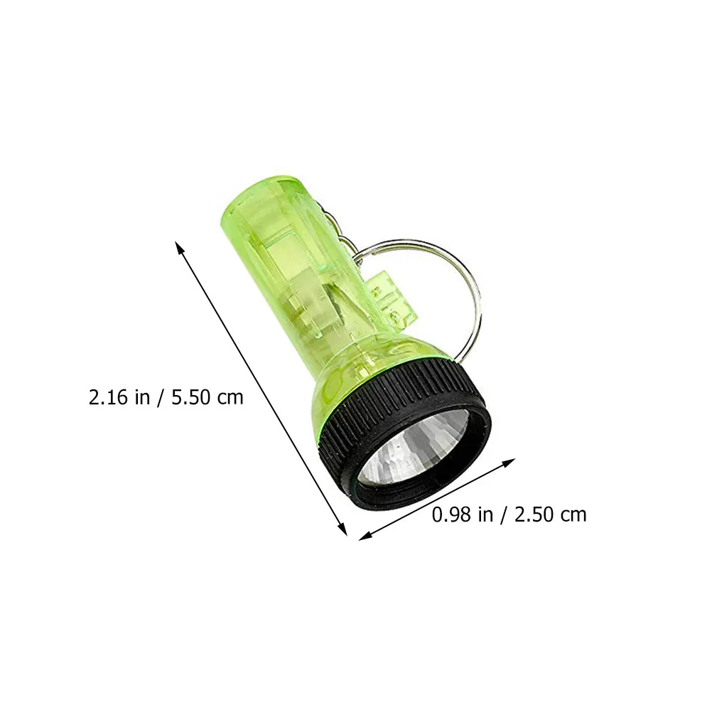 6Pcs Key Chain Flashlight Premium Luminous Key Holder Portable Mini Light for Home Office Travel Safety Essential