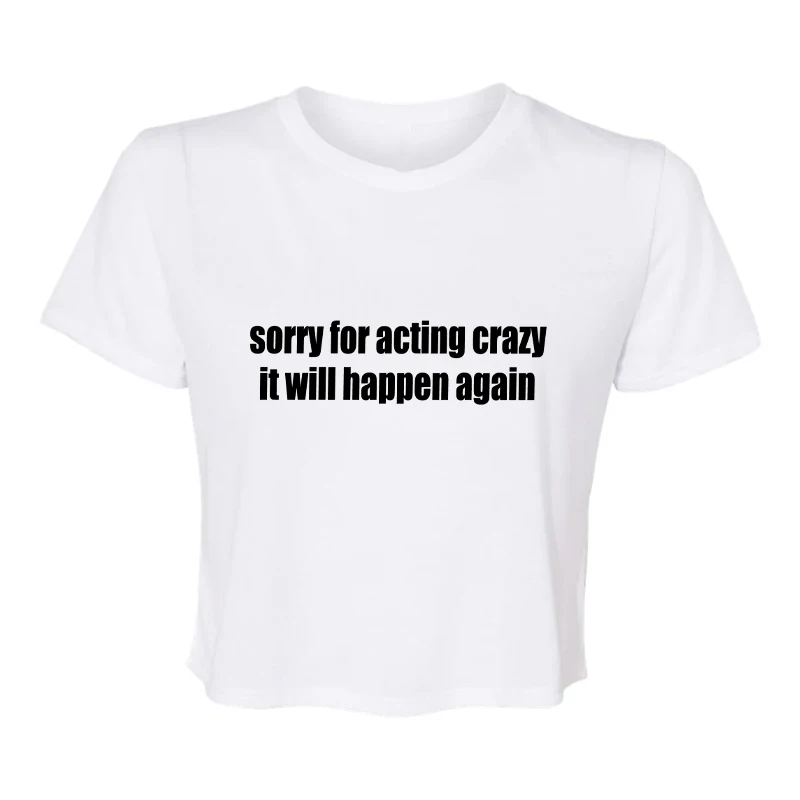 بلوزات مستديرة العنق الجرونج موضة جديدة الطفل المحملة الجمالية الشارع المرأة السببية الشباب القوطية تي شيرت 2000s رسالة الجرافيك Harajuku اقتصاص #4